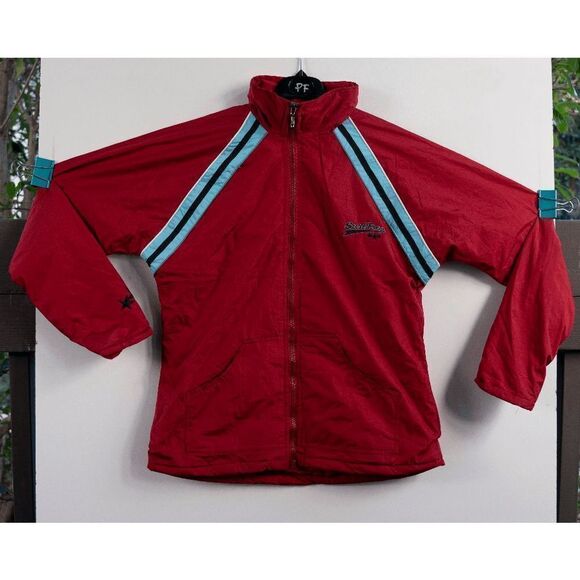 Vintage Everyday Surf Free Lightweight Red Jacket Size M - Picture 1 of 6